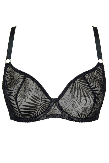 Sheer Mesh Plunge Bra Gorteks Mare