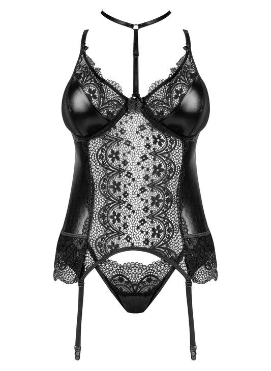 Beauty Night Noir Fantasy Sheer Lace Corset