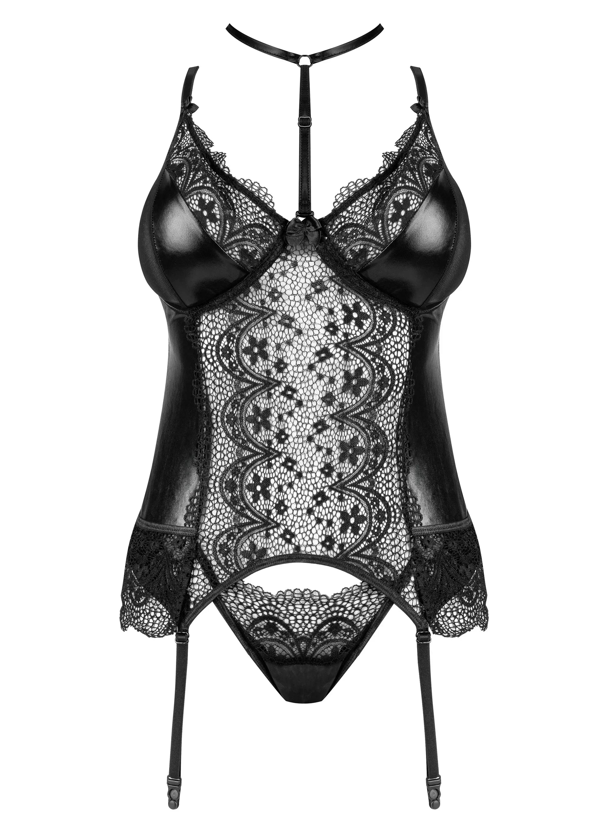 Beauty Night Noir Fantasy Sheer Lace Corset-3