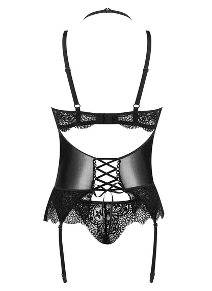 Beauty Night Noir Fantasy Sheer Lace Corset