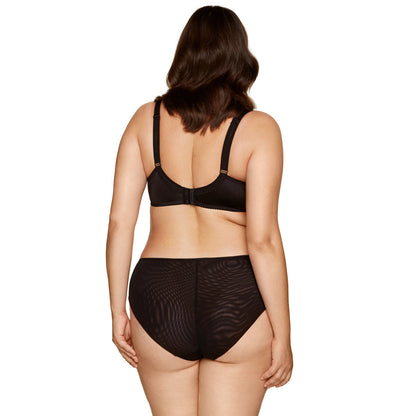 Gorteks Pamela Black Semi Sheer Bikini Panty