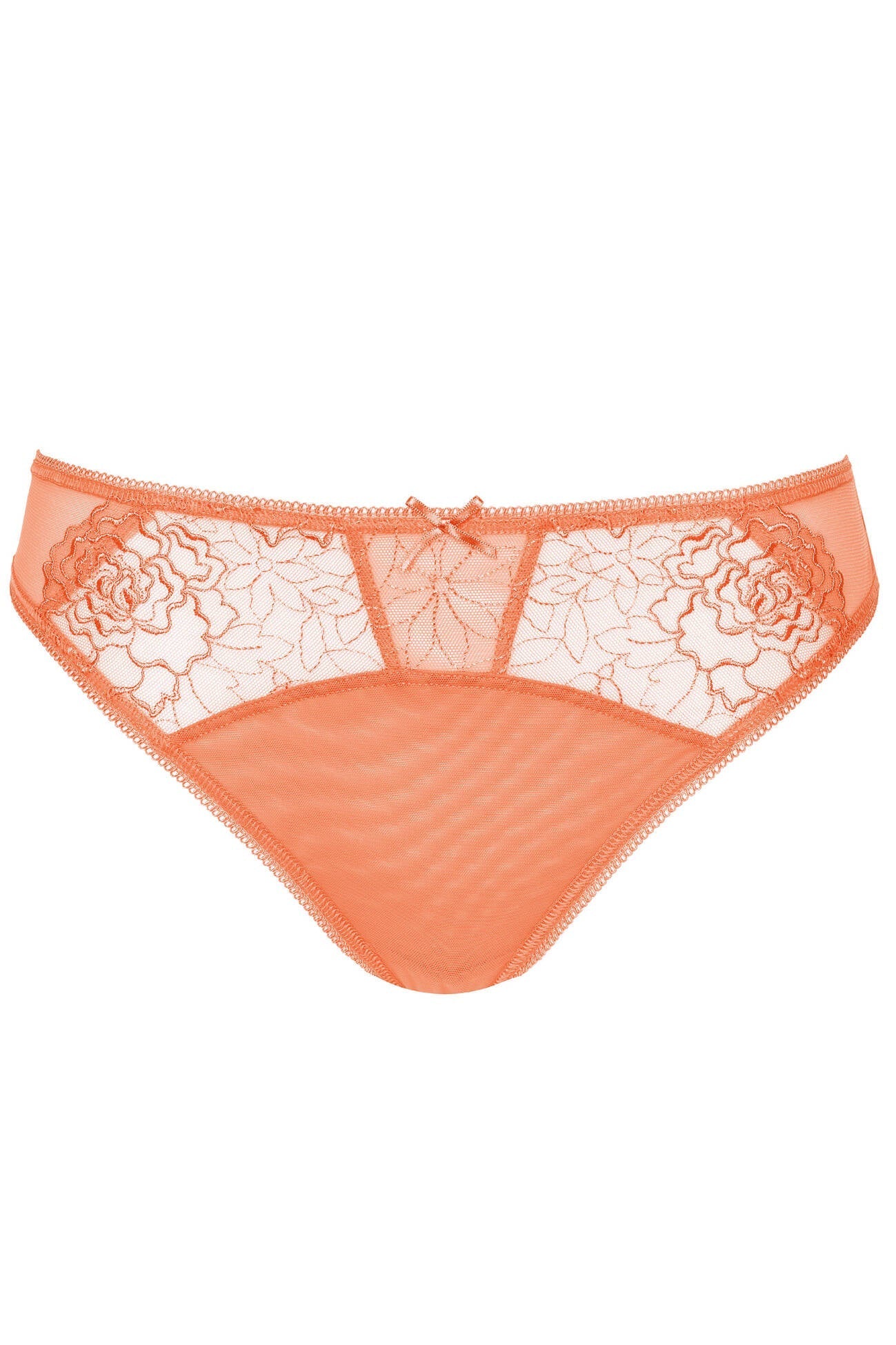 Gorteks Pamela Peach Semi Sheer Thong Panty