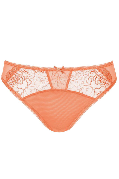 Gorteks Pamela Peach Semi Sheer Thong Panty