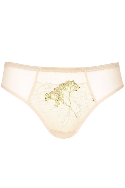 Sheer Mesh Embroidered Bikini Panty Gorteks Soleil by Gorteks Lingerie