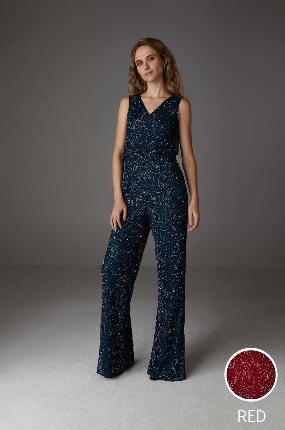 ALBA JUMPSUIT RED-0