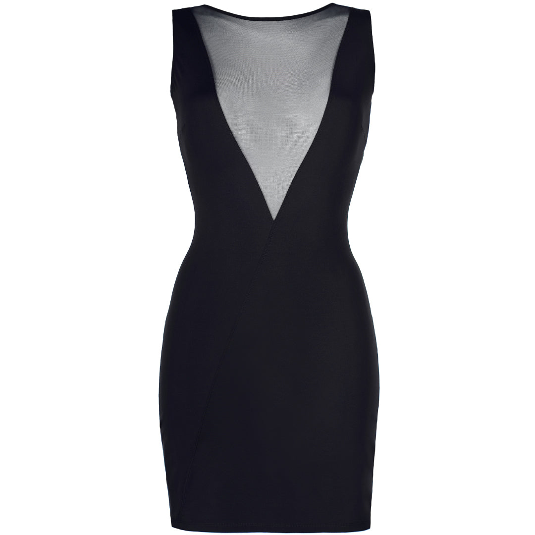 Axami Black Mini Dress Tropicana
