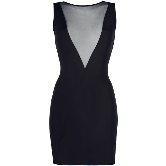 Axami Black Mini Dress Tropicana