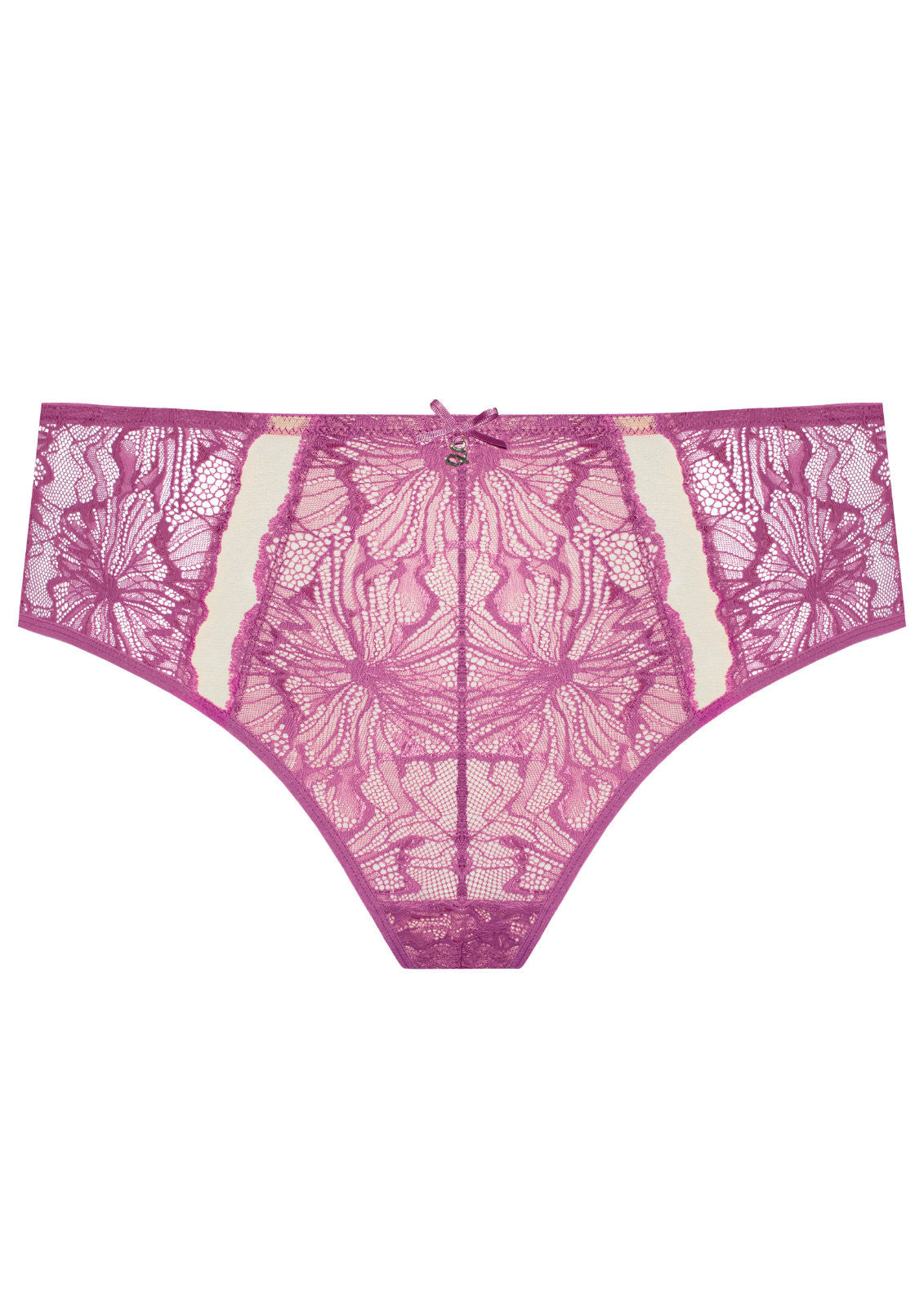 Samanta Mila Raspberry Lace Tanga Panty