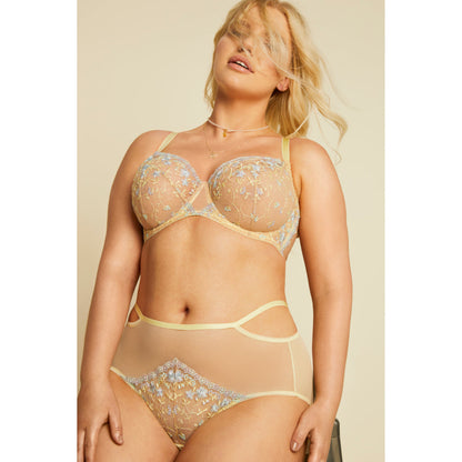 Kinga Forget Me Not Soft High Waist Tulle Brief Panty