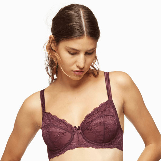 Blush Harlow Full Figure Lace Unlined Bra-1