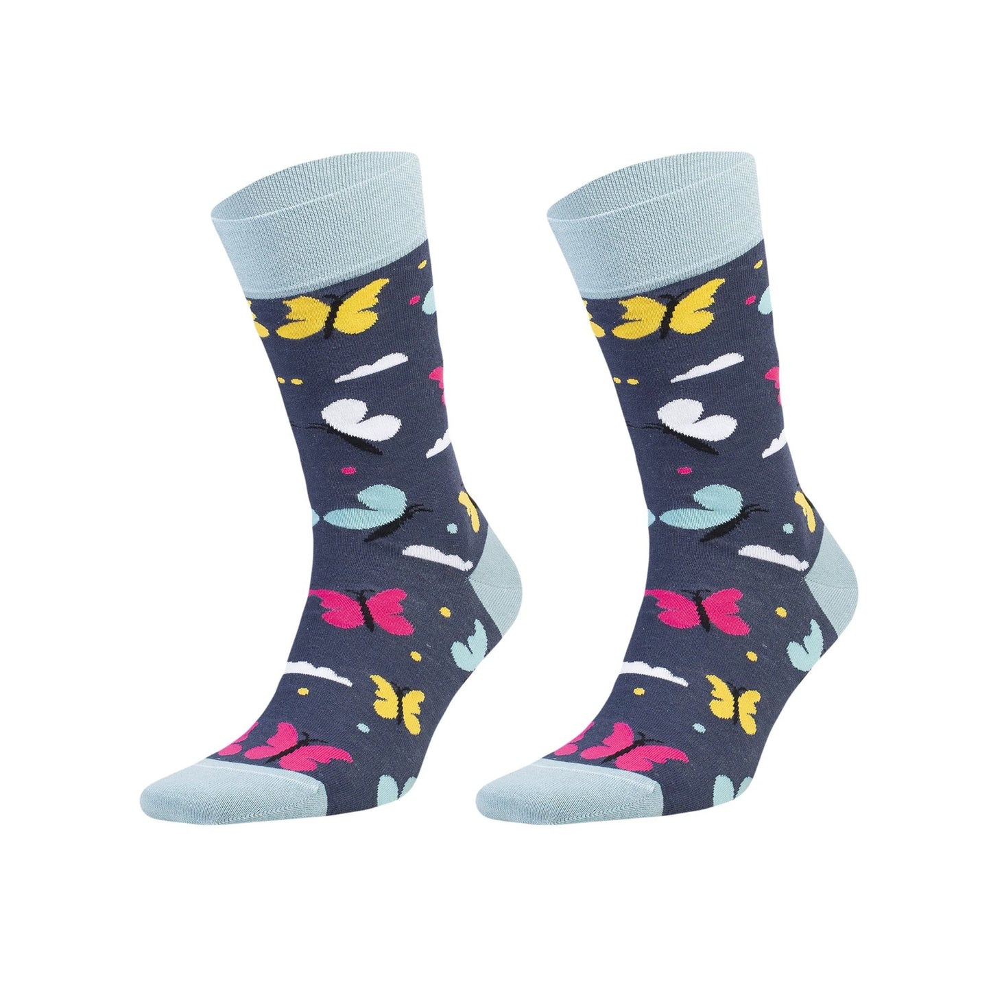 Colorful Casual Cotton Socks for Men and Women 1 Pair by M.O.S