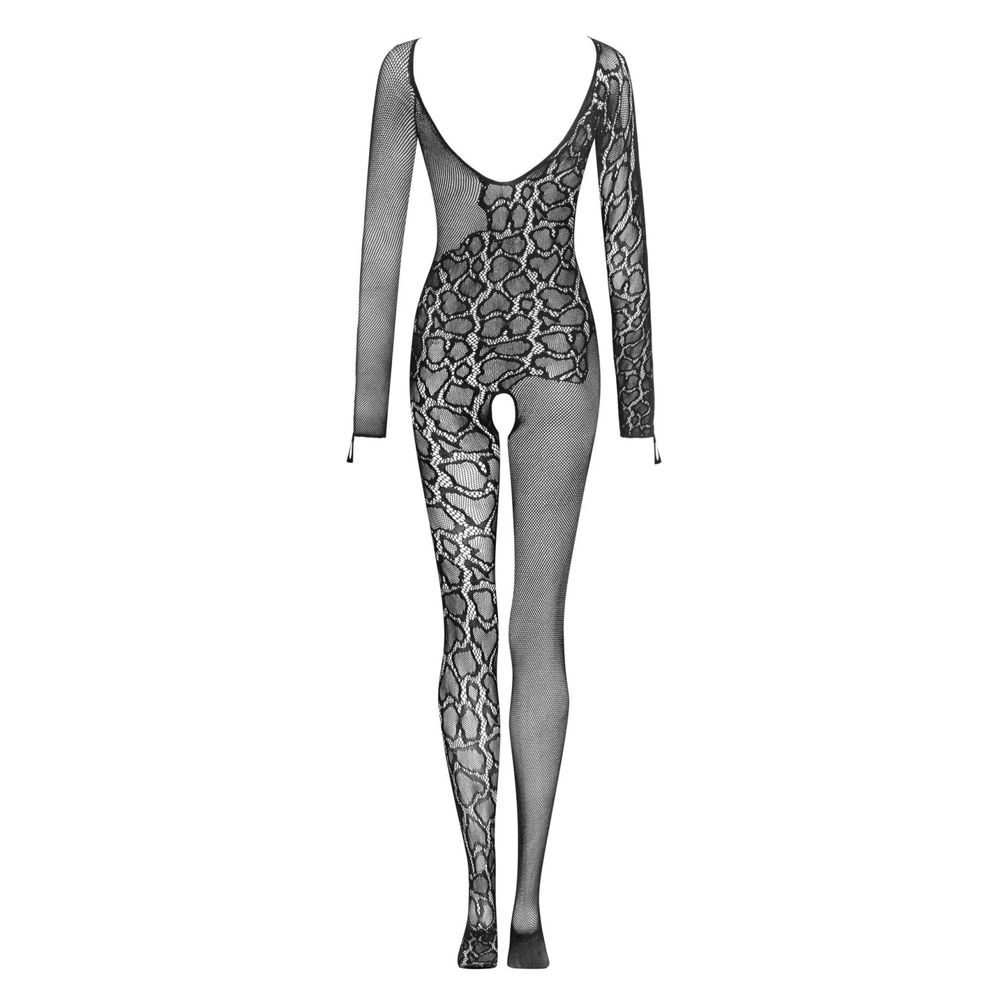 Obsessive Snake Crotchless Long Sleeve Bodystocking