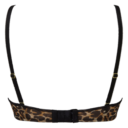 Gossard Glossies Leopard Black Printed Sheer Bra