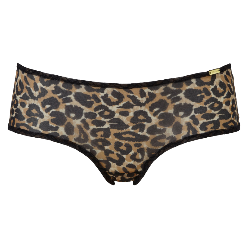 Gossard Glossies Leopard Print Sheer Boyshort Panty-2