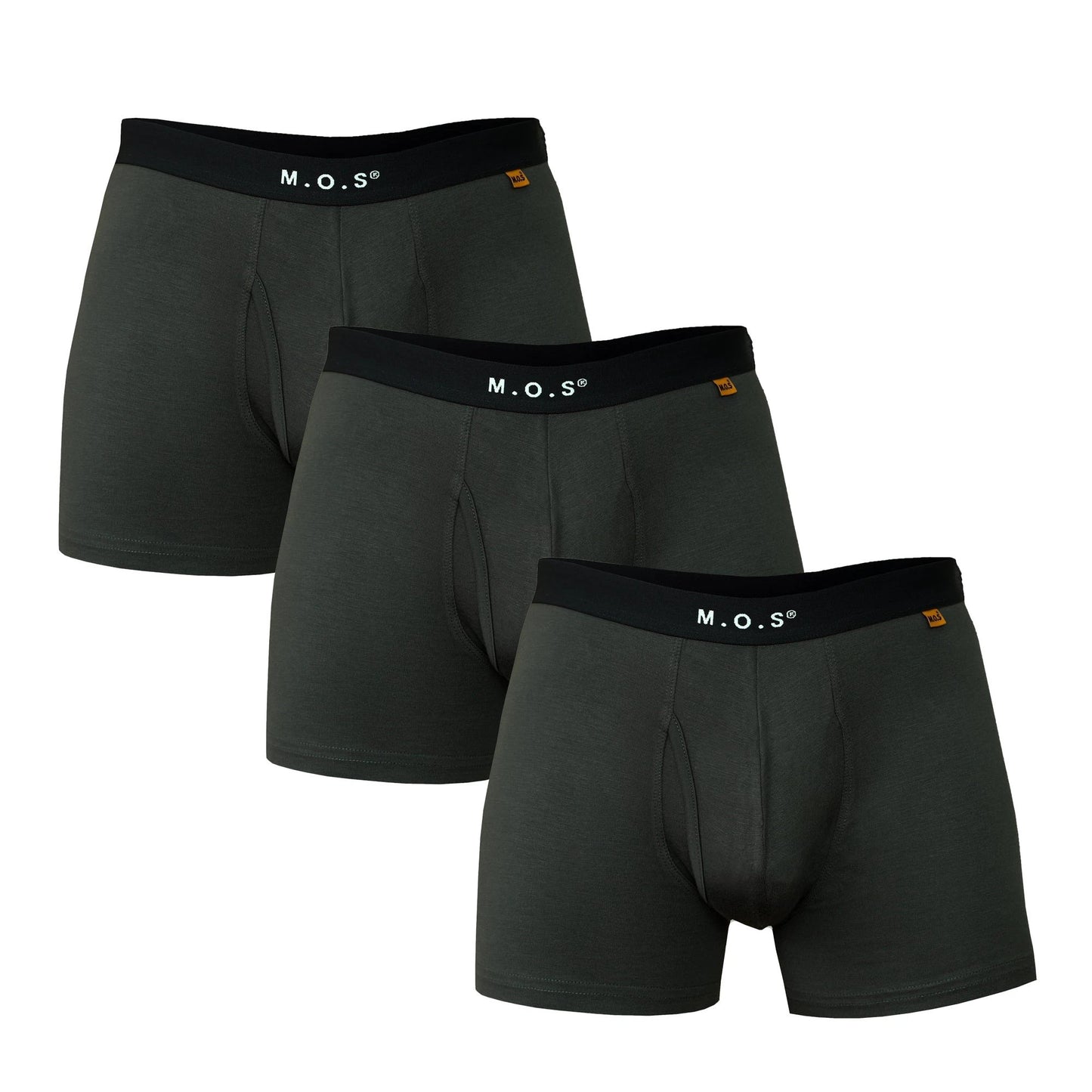 Boxer Briefs for Men with Pouch Breathable Short Boxer 3 Pack by M.O.S
