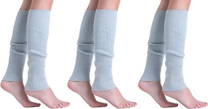 Leg Warmers for Women 3 Pairs Soft Slouchy Retro Knee-High or Scrunched Down Warm and Breathable-9
