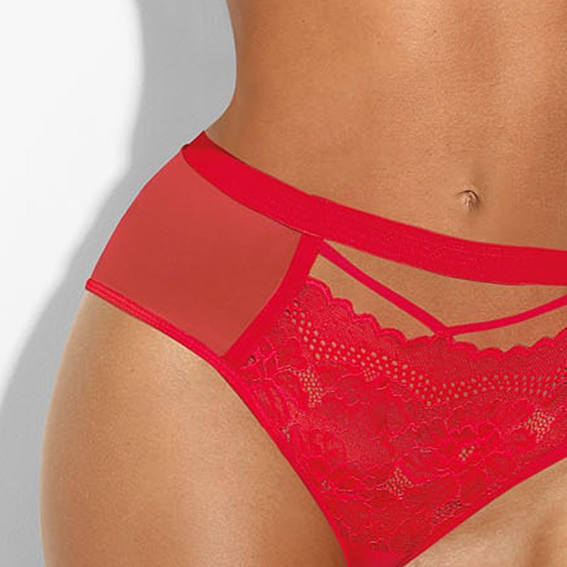 High Waist Lace Thong Panty Sawren Si