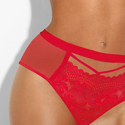 High Waist Lace Thong Panty Sawren Si
