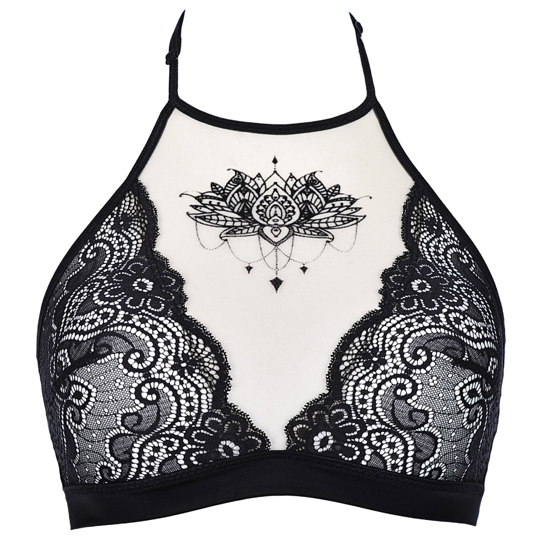 Axami Julianne Sheer Lace Wireless Bralette-4