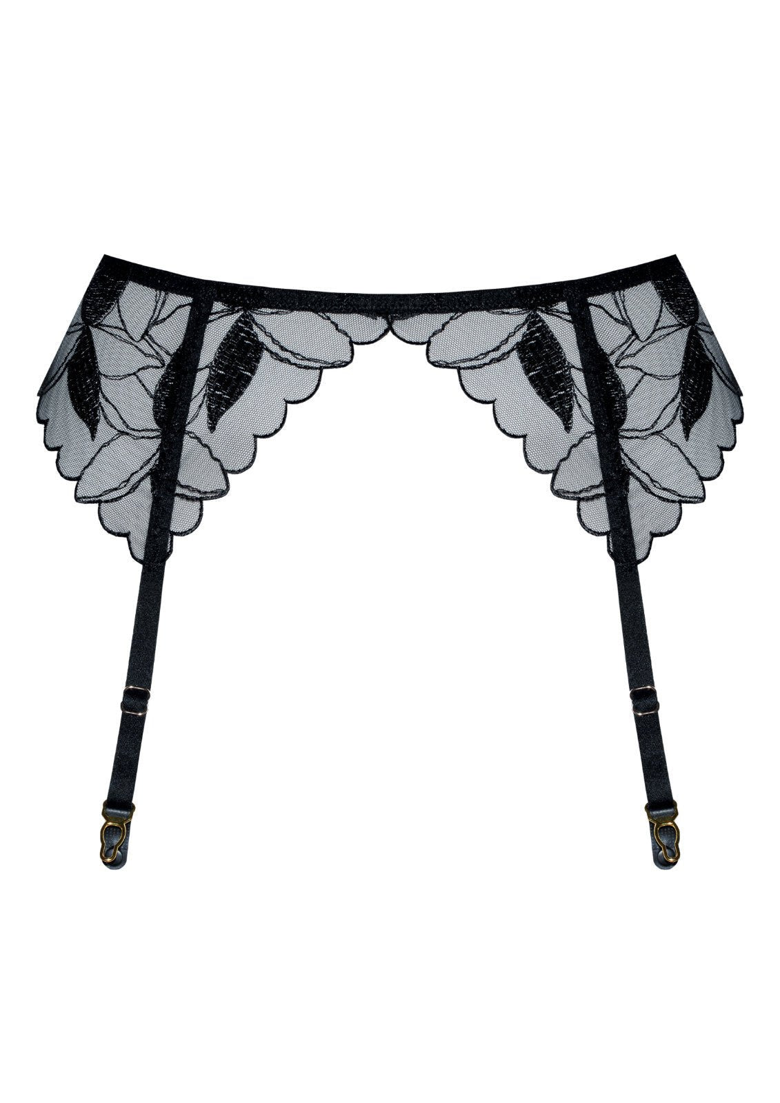 Samanta Kendall Sheer High - Waist Garter Belt - Ansley Effect