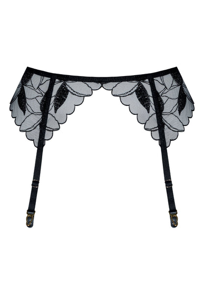 Samanta Kendall Sheer High - Waist Garter Belt - Ansley Effect