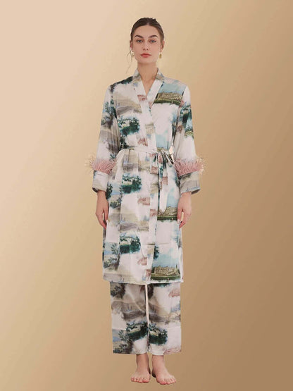 Landscape Pajama Set 3pcs Feather