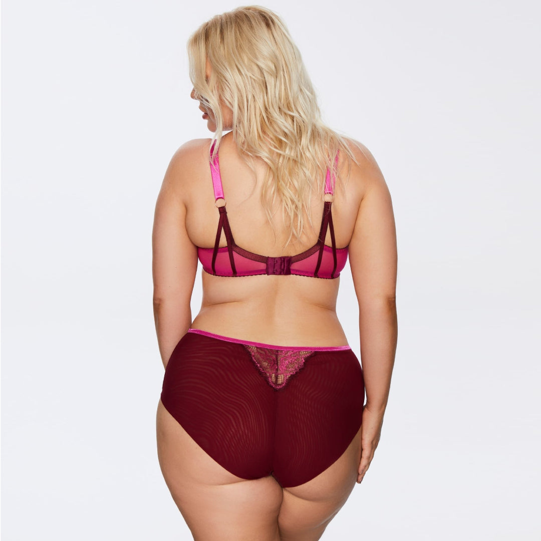 Kinga Love Promise Sheer Mesh Full Figure Lace Bra