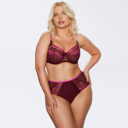 Kinga Love Promise Sheer Mesh Full Figure Lace Bra