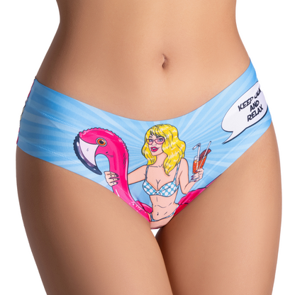 Memème Women's Ultra-Comfortable Comics Relax Girl Panties - Breathable Cotton Crotch, Stretchy Fit and Unique Designs