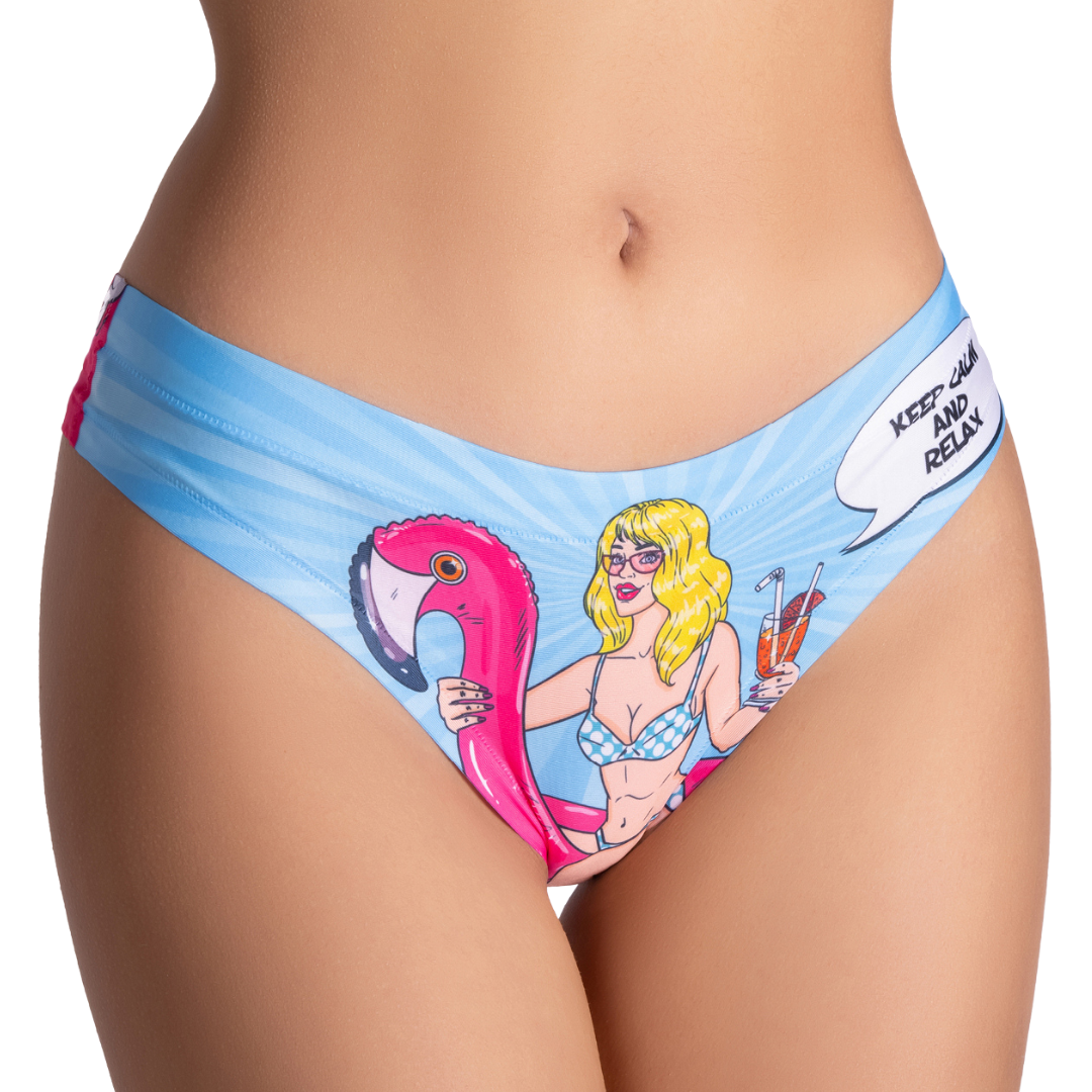 Memème Women's Ultra-Comfortable Comics Relax Girl Panties - Breathable Cotton Crotch, Stretchy Fit and Unique Designs