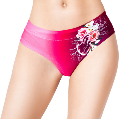 Memème Women's Ultra-Comfortable EXOTIC BLOOM Panties - Breathable Cotton, Stretchy Fit and Unique Designs