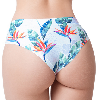 Memème Women's Fantasy Dreams Flamingo Panties - Ultra-Comfortable Breathable Cotton Stretch Fit