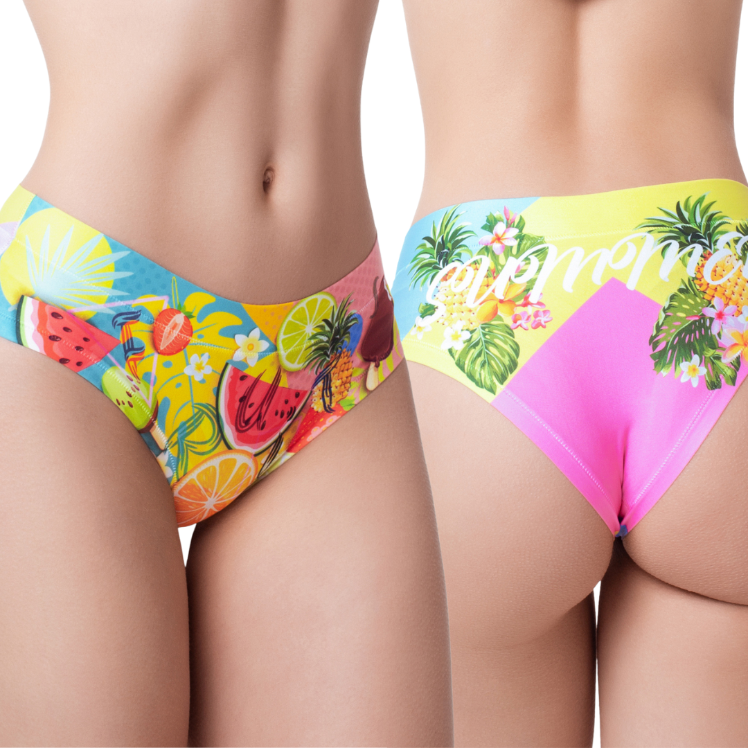 Memème Fresh Summer Mix Panties - Ultra-Comfortable, Breathable, Unique Designs
