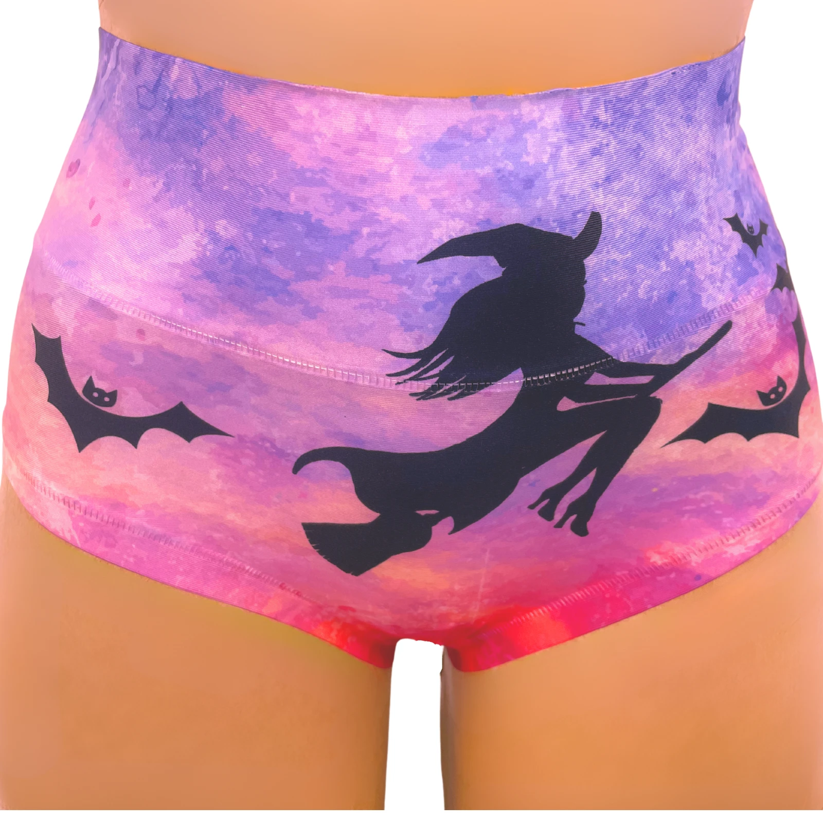 Memème Women’s Ultra-Comfortable Halloween - Witch Panties | Original Prints, Unique Designs | Breathable Cotton Crotch, Stretchy Fit, Soft Flat Seams, No Elastic Bands | Style: High Waisted Brief | Everyday Use by Mememe