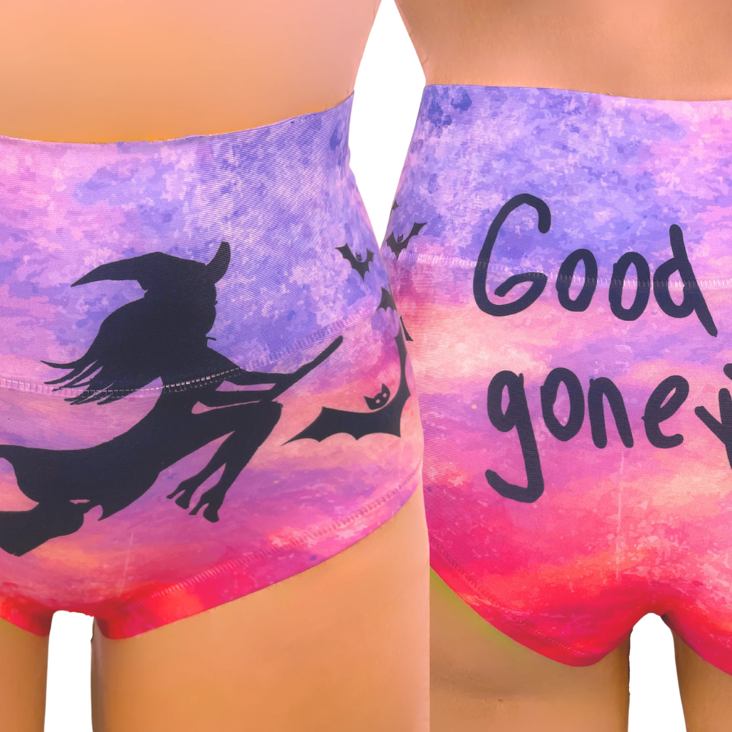 Memème Women’s Ultra-Comfortable Halloween - Witch Panties | Original Prints, Unique Designs | Breathable Cotton Crotch, Stretchy Fit, Soft Flat Seams, No Elastic Bands | Style: High Waisted Brief | Everyday Use by Mememe
