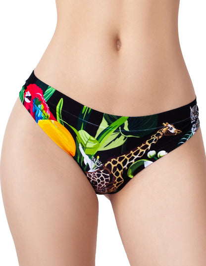 Memème Women's Ultra-Comfortable Jumanji Zoo Panties - Breathable Cotton and Stretchy Fit for Everyday Use