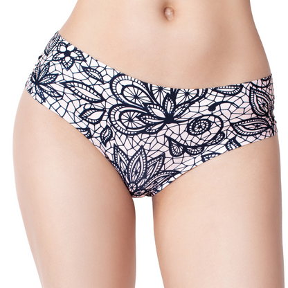 Memème Women's Ultra-Comfortable Lace Total Panties - Breathable Cotton, Stretchy Fit, and Unique Designs