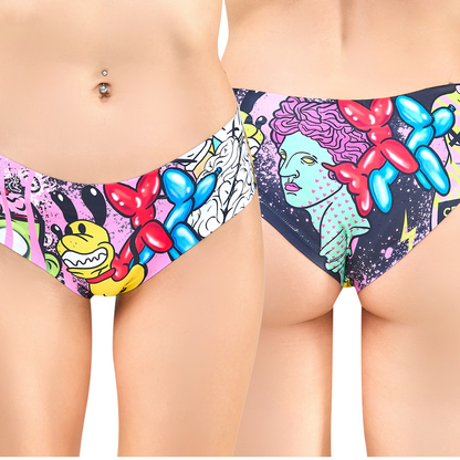 Memème Women's MOXIE Crazy Panties - Ultra-Comfortable With Breathable Cotton Crotch And Stretchy Fit