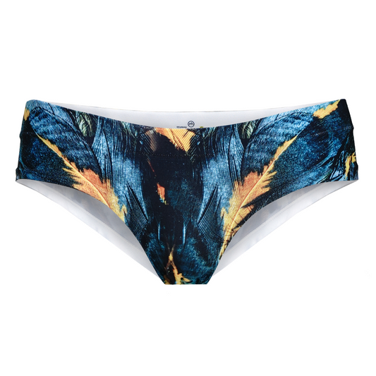 Memème Women's Ultra-Comfortable Paradise Birds Feathers Panties - Breathable Cotton and Stretchy Fit Design