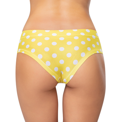 Memème Women's Ultra-Comfortable Polka Dot Panties - Breathable Cotton, Stretchy Fit, and Unique Designs for Everyday Wear