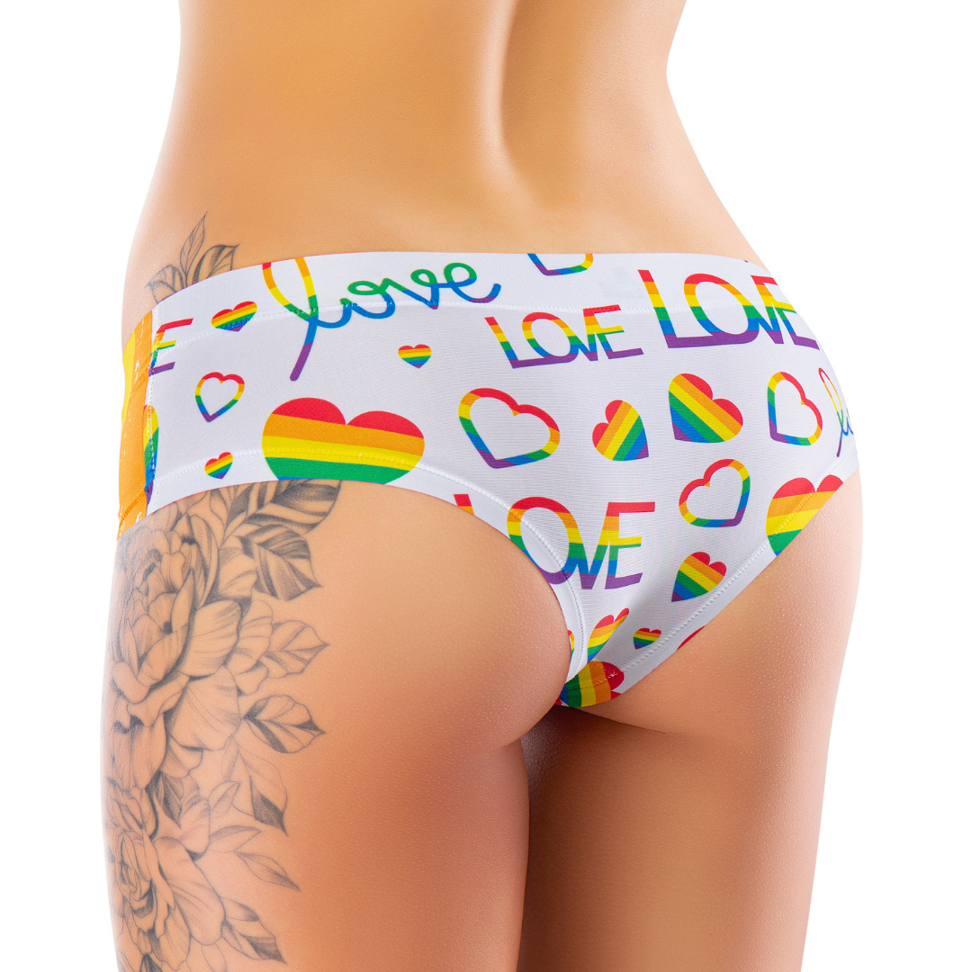 Memème Women's Ultra-Comfortable Pride Panties - Breathable Cotton, Stretchy Fit and Unique Designs