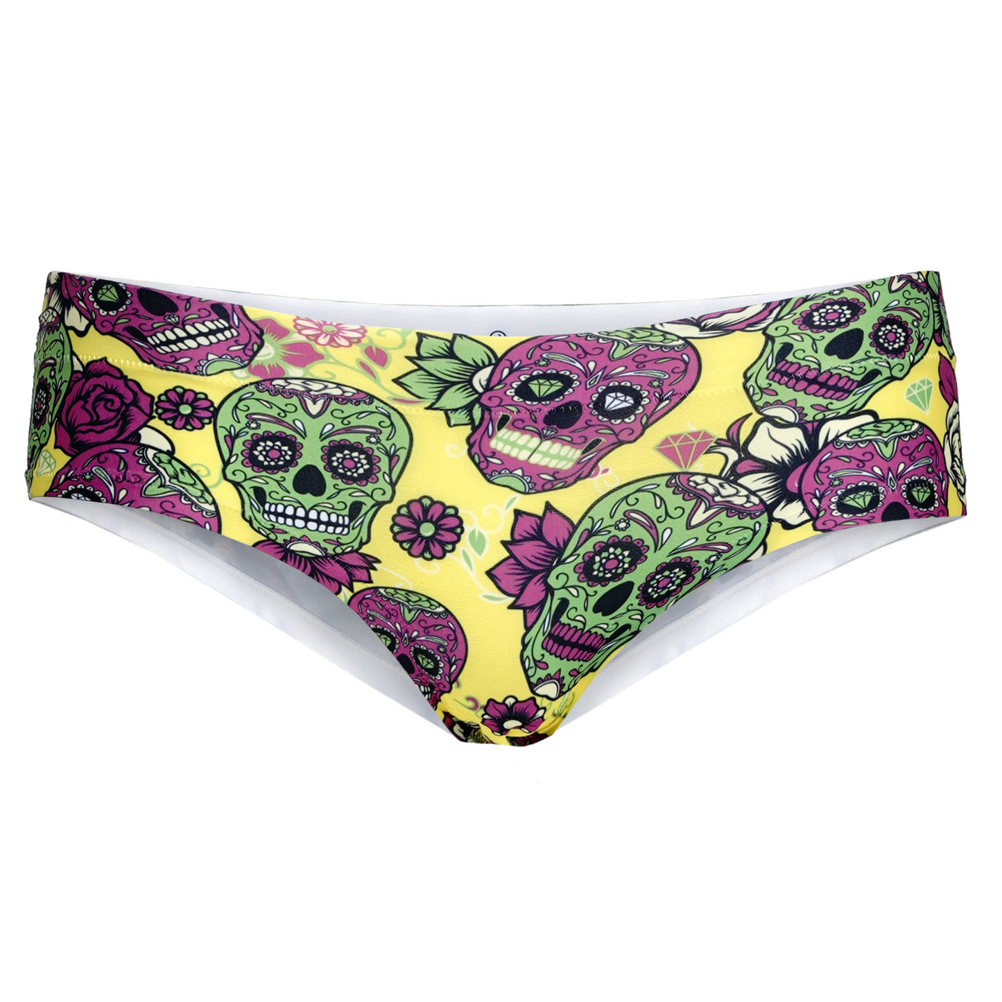 Memème Women's Ultra-Comfortable Skulls Lovers Muerto Panties - Breathable Cotton and Stretchy Fit
