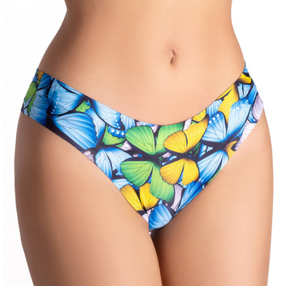 Memème Women's Ultra-Comfortable Spring Panties in Butterfly Yellow - Breathable Cotton Crotch and Stretchy Fit