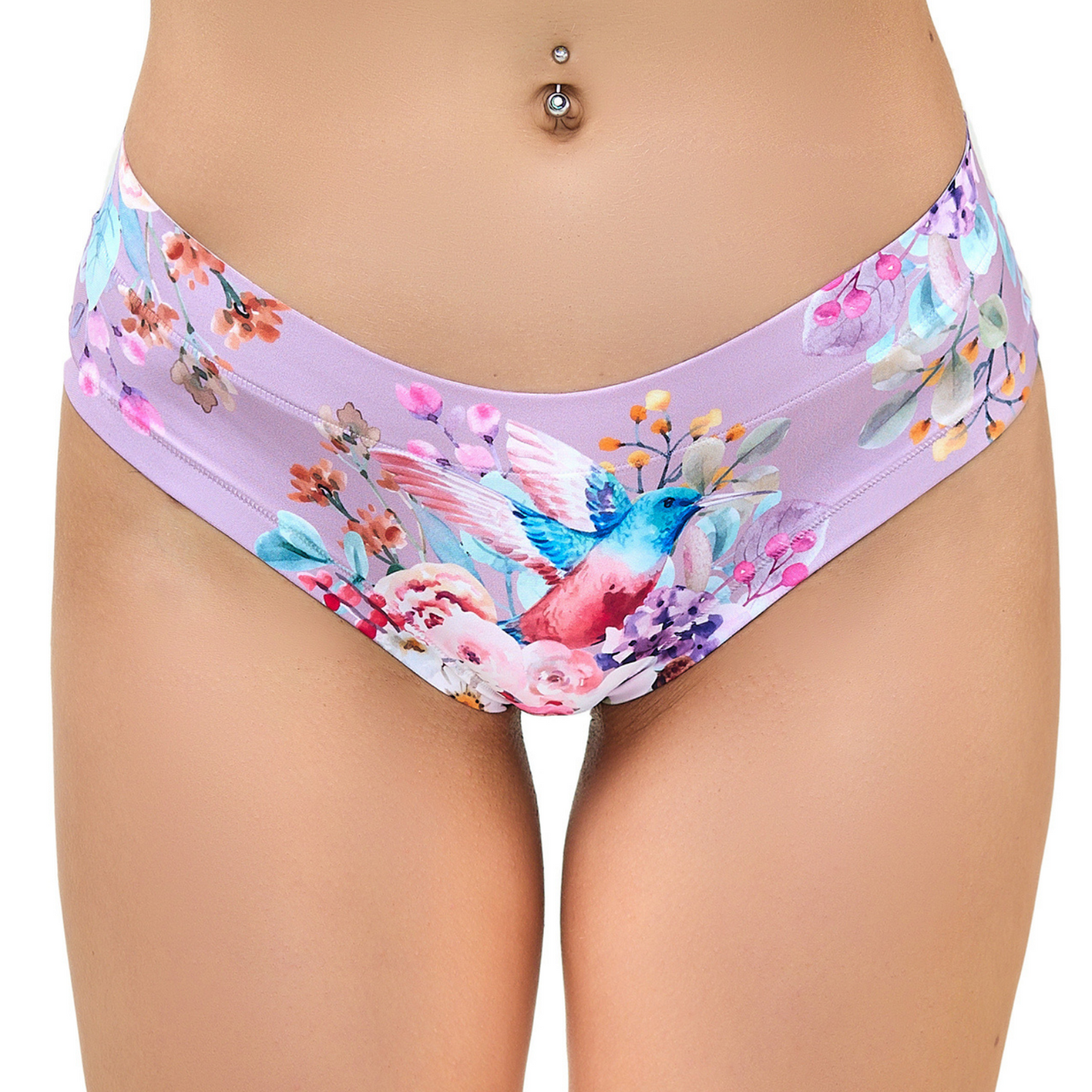 Memème Women's Ultra-Comfortable Spring Colibri Panties - Original Prints, Stretchy Fit, and Breathable Cotton Crotch