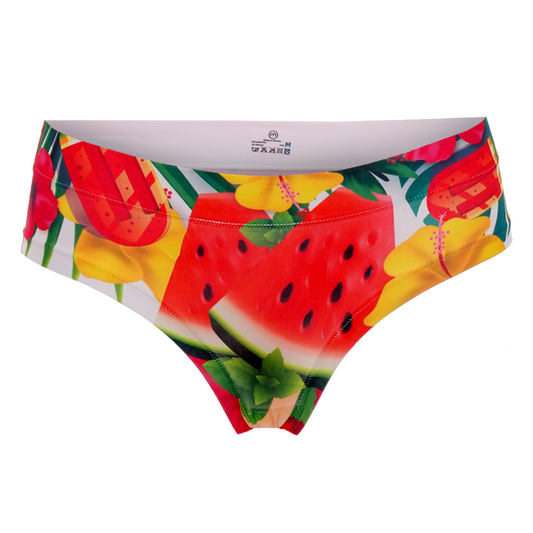 Memème Women's Summer Fruits Watermelon Ice Cream Panties - Ultra-Comfortable, Breathable Cotton, Stretchy Fit and Unique Designs