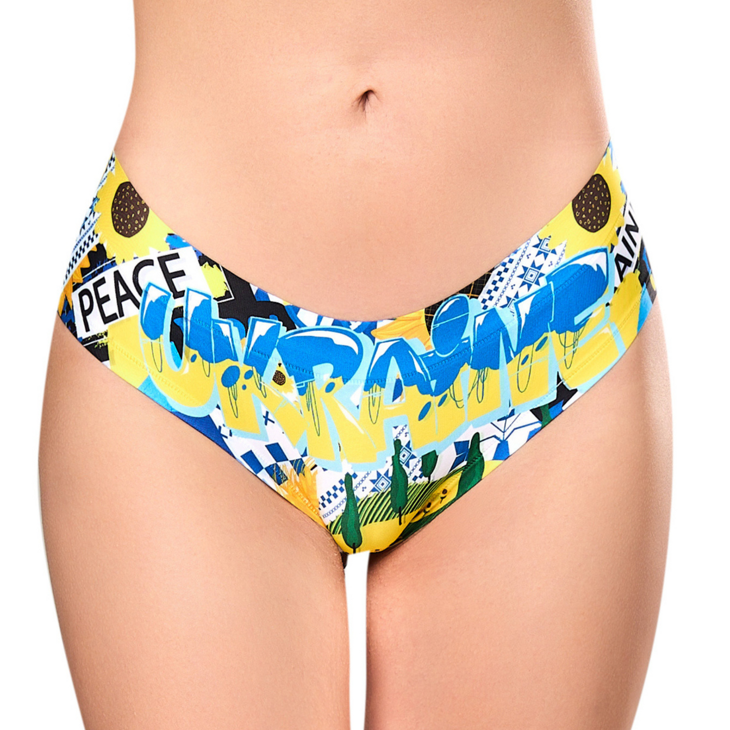 Memème Women's Ultra-Comfortable Art Panties - Breathable Cotton, Stretchy Fit and Unique Designs for Everyday Use