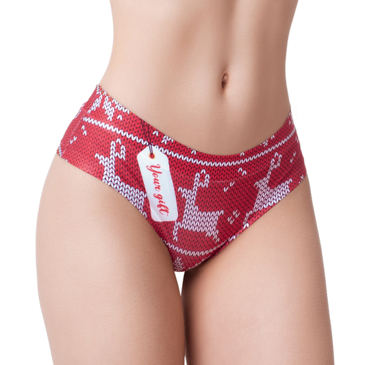 Memème Women’s Ultra-Comfortable WINTER - Sweater Gift - Panties | Original Prints, Unique Designs | Breathable Cotton Crotch, Stretchy Fit, Soft Flat Seams, No Elastic Bands | Two Styles: Slip/Brief and Thong | Everyday Use by Mememe