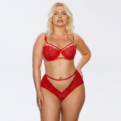 Kinga Mind Love Soft Lace High Waist Brief Panty