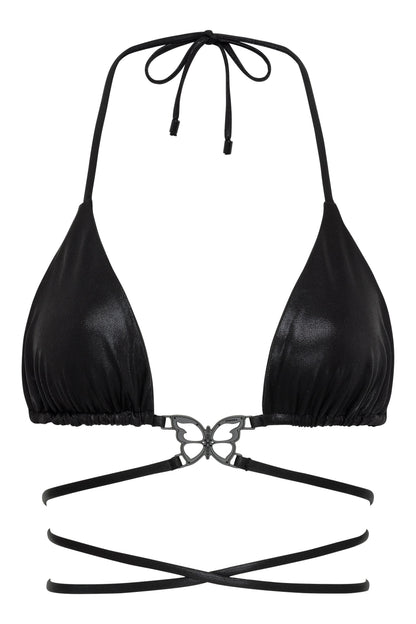 Mariposa Top in black-shimmer