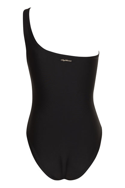 Vanda - StripeOne Shoulder Style Swimsuit